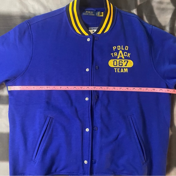 Polo Ralph Lauren Logo Fleece Baseball Jacket NWT - Picture 5 of 9